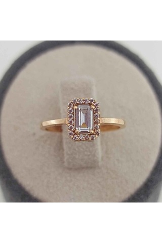 Altınbeyı Baget Taşlı Altın Yüzük 14 Ayar 1.85 Gram Abyyzk0151