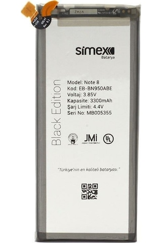 Simex Galaxy Note8 İle Uyumlu Sbt-01 Batarya
