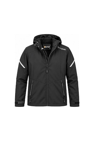 Outdoor Kapüşonlu Su Ve Rüzgar Geçirmez Softshell Mont 7826 Siyah
