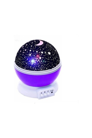 Star Master Lightning Renkli Yıldızlı Gökyüzü Projeksiyon - Mor