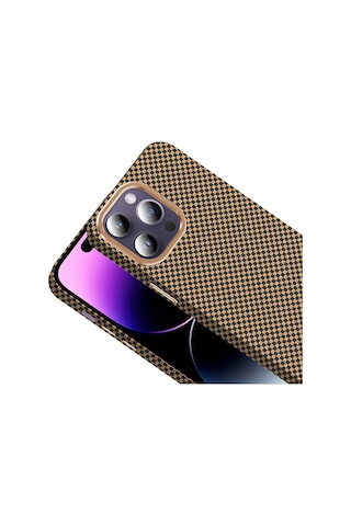 Teleplus Apple Uyumlu iPhone 14 Pro Max Kılıf M-safe Karbon Fiber Tasarım Gross Kapak