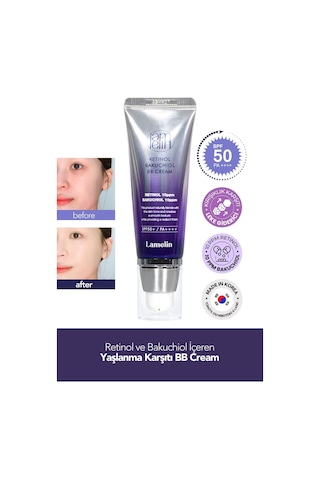 Lamelin Retinol Ve Bakuchiol Içeren Doğal Kapatıcı Parlak Bitişli Bb Krem Lamelin 50 Ml Parlak Bitiş