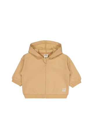 Civil Baby Civil Basic Timeless Kapüşonlu 6-18 Ay Hırka - Kahverengi Sütlü Kahve