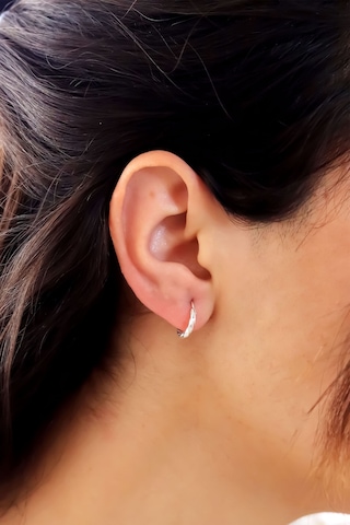 Dorika Model Halka Gümüş Küpe 12-Mm 201020853