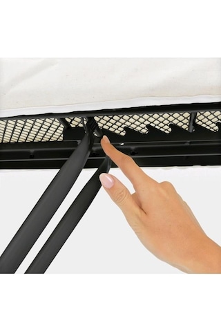 Brabantia 124x45cm C Buhar Kazanı Standlı Denim Black Desenli Ütü Masası -