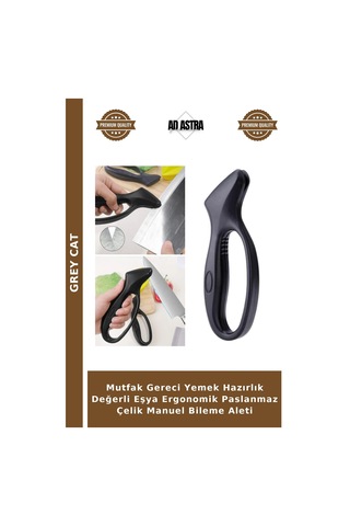 Mutfak Gereci Yemek Hazırlık Değerli Eşya Ergonomik Paslanmaz Çelik Manuel Bileme Aleti