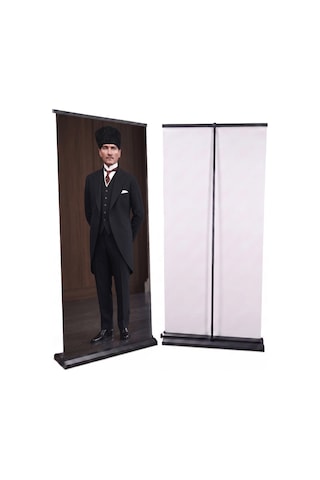 Atatürk Poster Baskılı Pro Roll Up Banner 100x200cm No:6 Diğer
