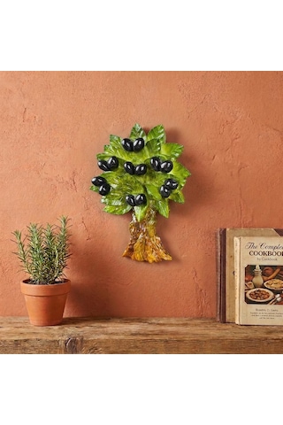 El Yapımı Zeytin Ağacı Duvar Dekoru 14x20 Cm Bereket Temalı Hayat Ağacı Duvar Süsü & Yeni Ev Hediyesi