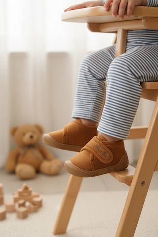 Ayakmod Taba Süet Cırtlı Bebek Panduf Ba&ba 058989 B Taba