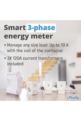 Shelly Pro 3em 120a V2 Akıllı Röle -