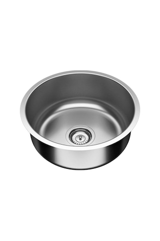 Sinkon Mermeraltı Eviye Karavan Eviye 38 x 38 Krom Düz Eviye S38 Sink
