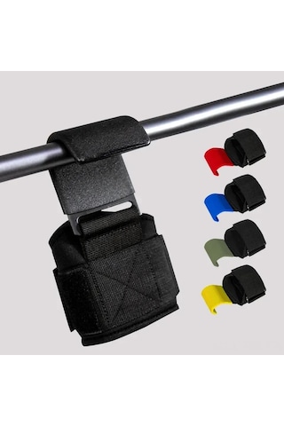 Reedark Güç Antremanı İçin Sarı Tekli Halka Grip Kanca - Çekim, Dambıl Ve Çubuk Hareketlerinde Tutku Gücü Artırıcı Aksesuar Çok Renkli