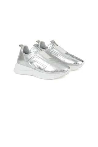 Ziya, Kadın Hakiki Deri Sneaker 1531050z26802480pk Gümüş 1531050z26802480pk 991 Gümüş