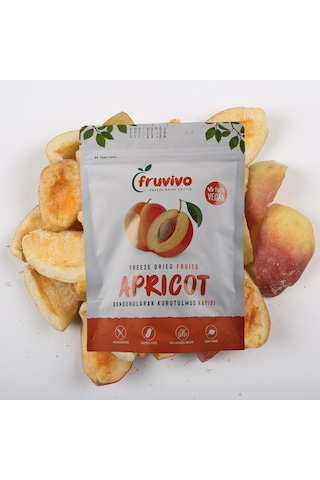 Dondurularak Kurutulmuş Kayısı 30 Gr, %100 Vegan, Glutensiz