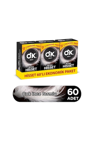Okey Ultra Hisset Prezervatif 60'lı