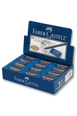 Faber-Castell Sınav Silgisi Dust-Free Mavi 24’Lü Paket