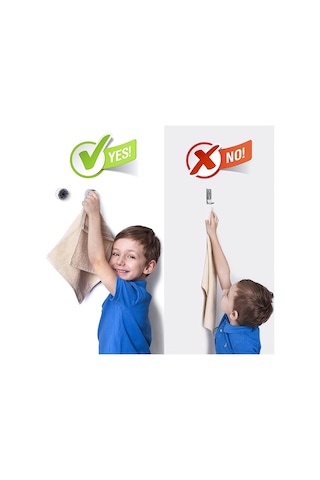 Youmex 8 Adet Abs Duvar Tipi Mutfak Banyo Havlu Tutucu, Yumuşak Silikon Pençeli, Çarpma Engellli, Kolay Kurulum Yapıştırmalı/delikli Diğer