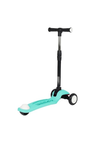 3+ Yaş Pro Scooter Turkuaz Işıklı 50 Kg Taşıma Kapasiteli Turkuaz