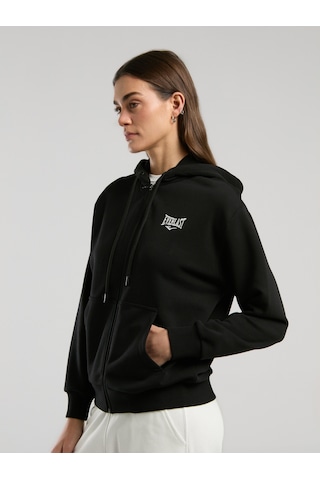 Everlast Ever Classics Wmn Siyah Kadın Kapüşonlu Full Zip Sweatshirt Siyah