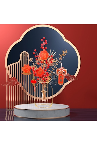 Suntek Geleneksel Çin Yeni Yılı Süslemeleri Aureate-meyve