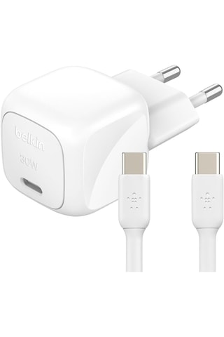 Belkin Compact Boostcharge 30w Pd Şarj Aleti Ve 1mt Type-c Kablo