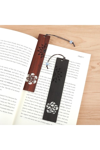 Kitap Severler İçin Ahşap Ayraçlar, 2 Parça El Yapımı Ahşap Ayraç