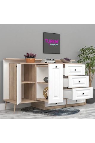 Quatro Membran Kapak Konsol Mdf Antrasit
