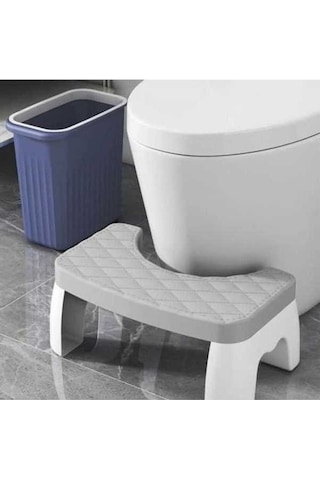 Flybuy Tuvalet Taburesi Sağlıklı Bağırsak Hareketleri Hemoroid Ve Kabızlık Rahatlatıcı Ergonomik Beyaz 7 Rg Dayanıklı Plastik Pratik Kullanım Beyaz