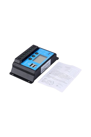 Trendooze 20a Akıllı Güneş Şarj Kontrol, Lcd Ekran, Usb, 12v/24v Otomatik Regülatör, Güvenli Yük Koruma