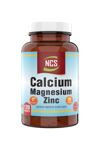 Ncs Magnezyum Elementleri 180 Tablet Kalsiyum Magnezyum Çinko Vit