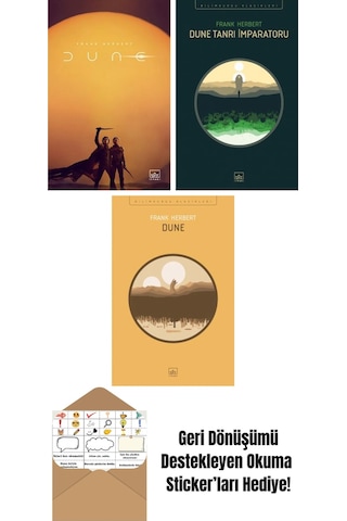 Dune Film Kapağı + Dune Tanrı İmparatoru + Dune