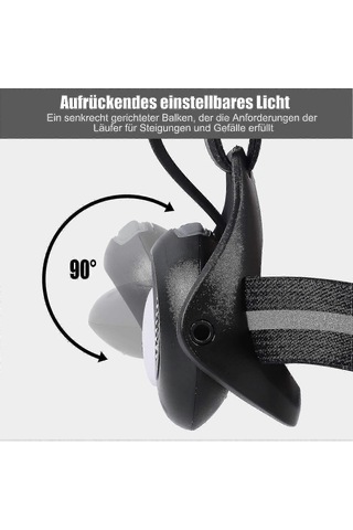 Usb Şarj Edilebilir Led Koşu Lambası - Su Geçirmez - 500 Lümen - Ayarlanabilir Aydınlatma Açısı - Koşu, Balıkçılık, Kamp Ve Benzeri Aktivitelerle Uyumlu Mükemmel Işık Çok Renkli