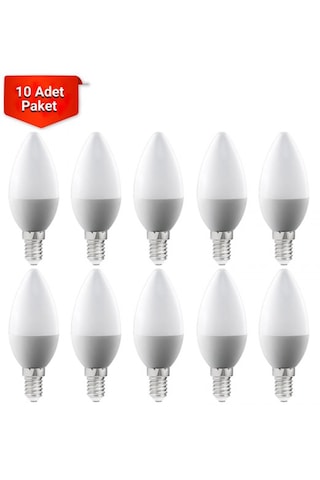 Ack 7w Led Ampül Aa09-00710 3000k Sarı Işık - Ct-4079 - 10 Adet 10'lu Paket