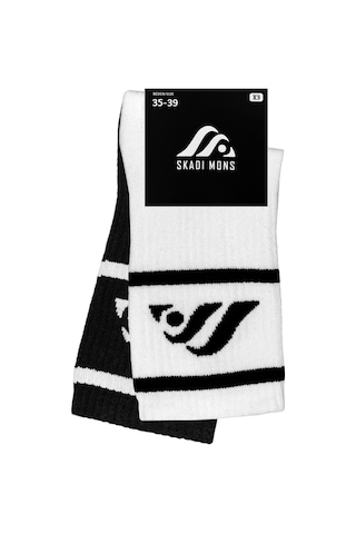 Skadi Mons Logo Tennis 2 Pack Unisex Siyah Çorap 1605030523-001 Siyah