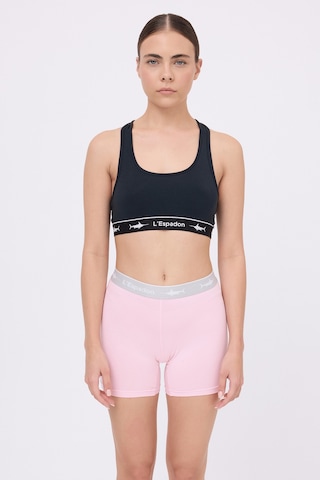 Athleshorts Yüksek Bel Kadın Uzun Boxer Şort-3274 Pembe