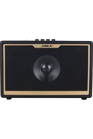 Shile Sd-1 Portatif Hoparlör El Mikrofonlu Usb Sd Kart Bluetooth Seyyar Anfi Taşınabilir Hoparlör