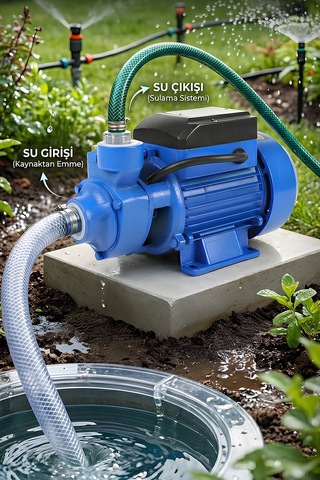 Assur Qb60 35m Basınç Yüksekliği 1 Hp Bakır Sargı Elektrikli Santrifüj Pompa Su Motoru-3153