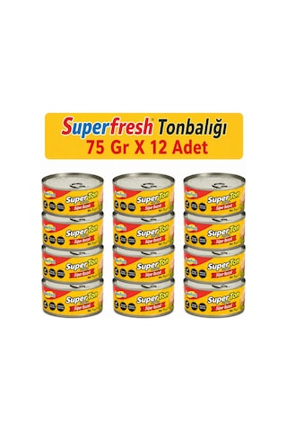 Superfresh Süperton Ton Balığı 75 Gr X 12 Adet