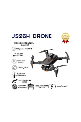 Js26h Drone, Katlanabilir, Akıllı 4k Uzaktan Kumandalı, 360 Derece Engel Algılama Uyumlu Hızlı Drone-1470