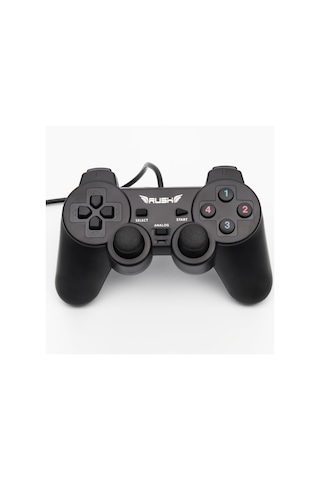 Rush Winner GP808 Çift Titreşimli PC USB Kablolu Oyun Kolu Gamepad Joystick