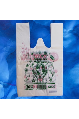 Bio Eczane Poşeti Baskılı Mini Atlet Poşet 22X35 Cm 1000 Adet