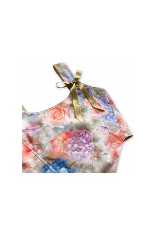 L'aura Corset Pastel Çiçek Desenli Bayan Korse Büstiyer Çok Renkli