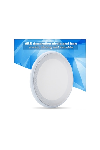 Moveevo 2 Adet 6.5 İnç Hoparlör Kapağı - Demir Ağı + Abs Malzeme, Toz Ve Çarpma Korumalı, Ev, Araba, Tavan Hoparlörleri İçin