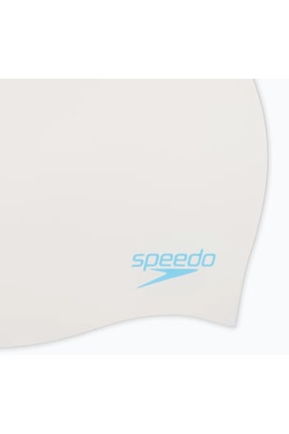 Speedo Düz Kalıplı Silikon Çocuk Yüzme Bonesi Beyaz 8-7099017621 Beyaz