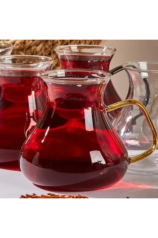 Perotti Ehl-i Keyf Luster Renkli 6'lı Çay Bardağı Seti 200 Ml Sku: Smg8690010590053