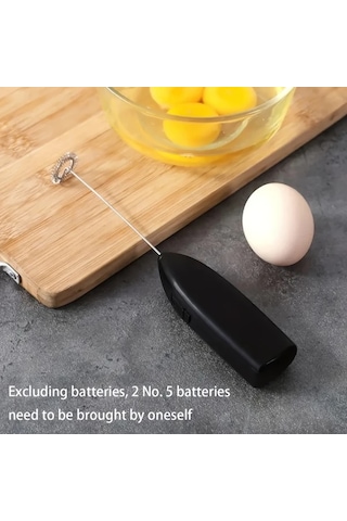 Elmpaly Siyah Paslanmaz Çırpıcı Taşınabilir Şarjlı 3ü1 Arada Mini Çırpıcı Süt Köpürtücü Diğer