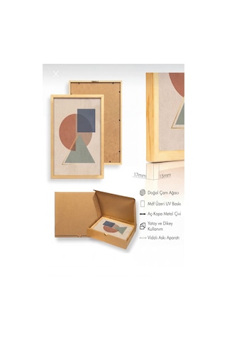 Siyah Ahşap Çerçeveli Turuncu Siyah Matisse Soyut Botanik Üçlü Duvar Tablosu Modern Sanat Dekorasyonu Kabartma Görünümlüdür Siyah - 910400485 Siyah