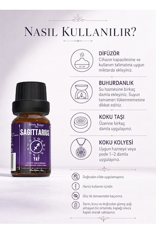 Minia Bahçe Yay Burcu Uçucu Yağ Karışımı 10 ML