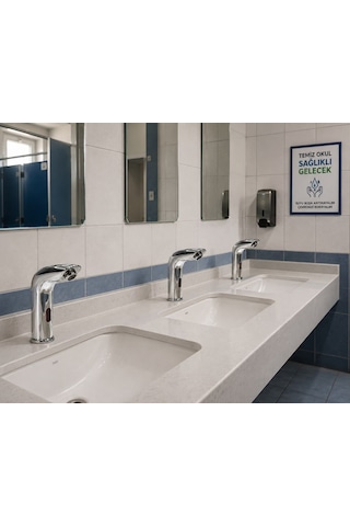 Perla Tek Su Fotoselli Krom Lavabo Bataryası Acar 01.02.208 Altın