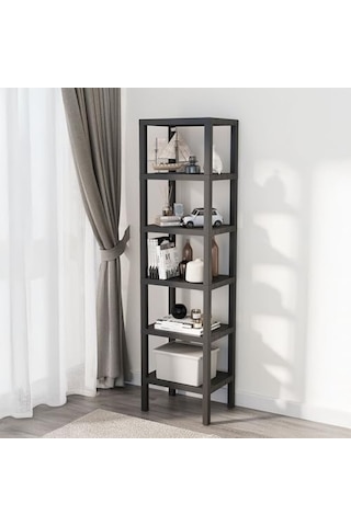Deconox 6 Katlı Köşe Rafı / Banyo, Mutfak Ve Kiler İçin Yer Tasarruflu Organizer / Çok Amaçlı Plastik Raf / 3 F Çok Renkli